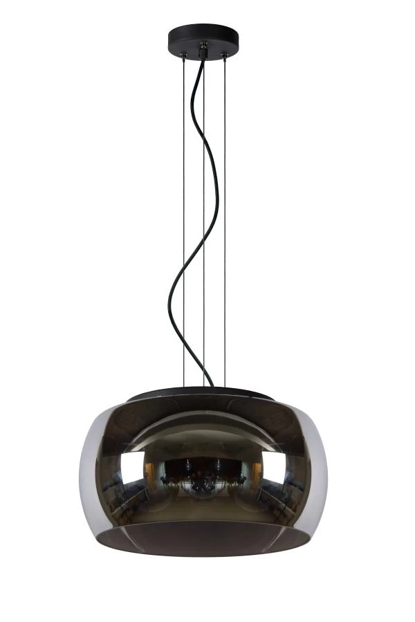 Lucide OLIVIA - Pendant light - Ø 40 cm - 3xE27 - Smoke Grey - off